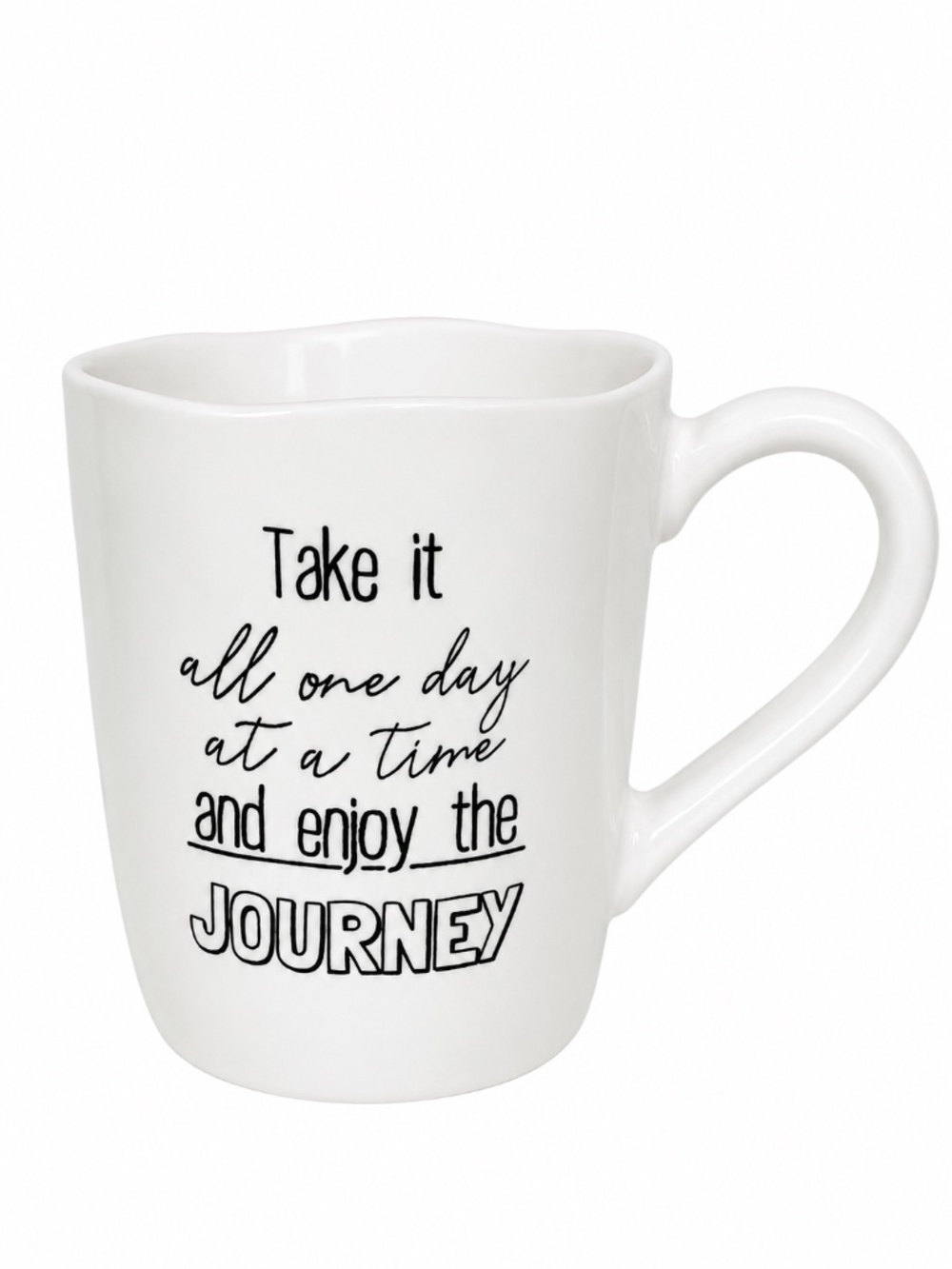 Young’s Inc Inspirational Farmhouse Etched Coffee Mug White Cup 16 oz